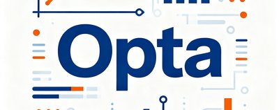 Opta体育数据供应商Logo，以数据图表元素构成的品牌标识